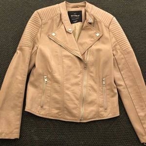 Beige Leatherette Jacket